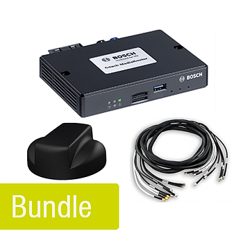 Bosch Coach Media Router und Panorama MIMO LTE und GPS Dachantenne in schwarz inkl. 5m Kabelset (2 x Mobilfunk, 1 x GPS)